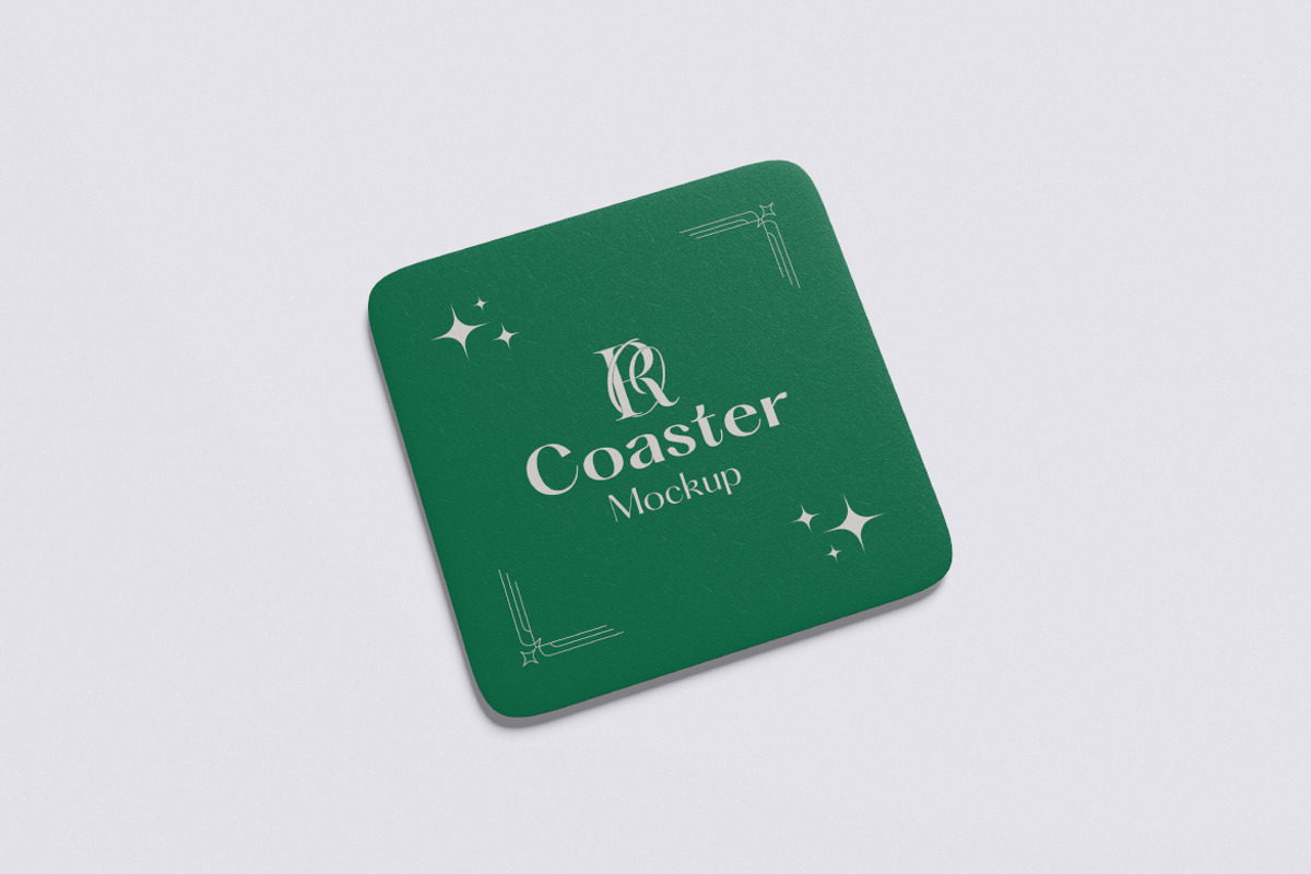 COASTER MOCKUP, an Advertising Mockup by xavier_studio (Photo 3 of 5)
