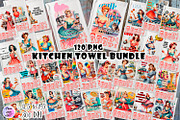 Kitchen Towel housewife Sublimation, a Food Illustration by ElenazlataArt (Thumbnail 1 of 5)