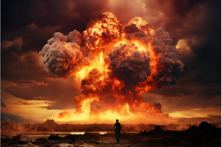 Forceful Strong explosions dramatic, a Business Photo by Ylivdesign