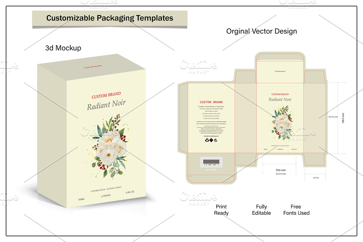 Product box die cut with 3d mock up, a Packaging Mockup by sumonuix (Photo 2 of 2)