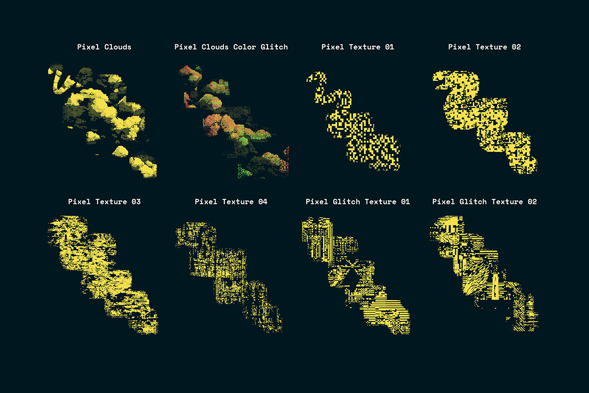 Glitch and Pixel Brushes, a Brush Add-On by Tomasz Ostrowski Design (Photo 3 of 15)