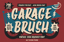Garage Brush Font