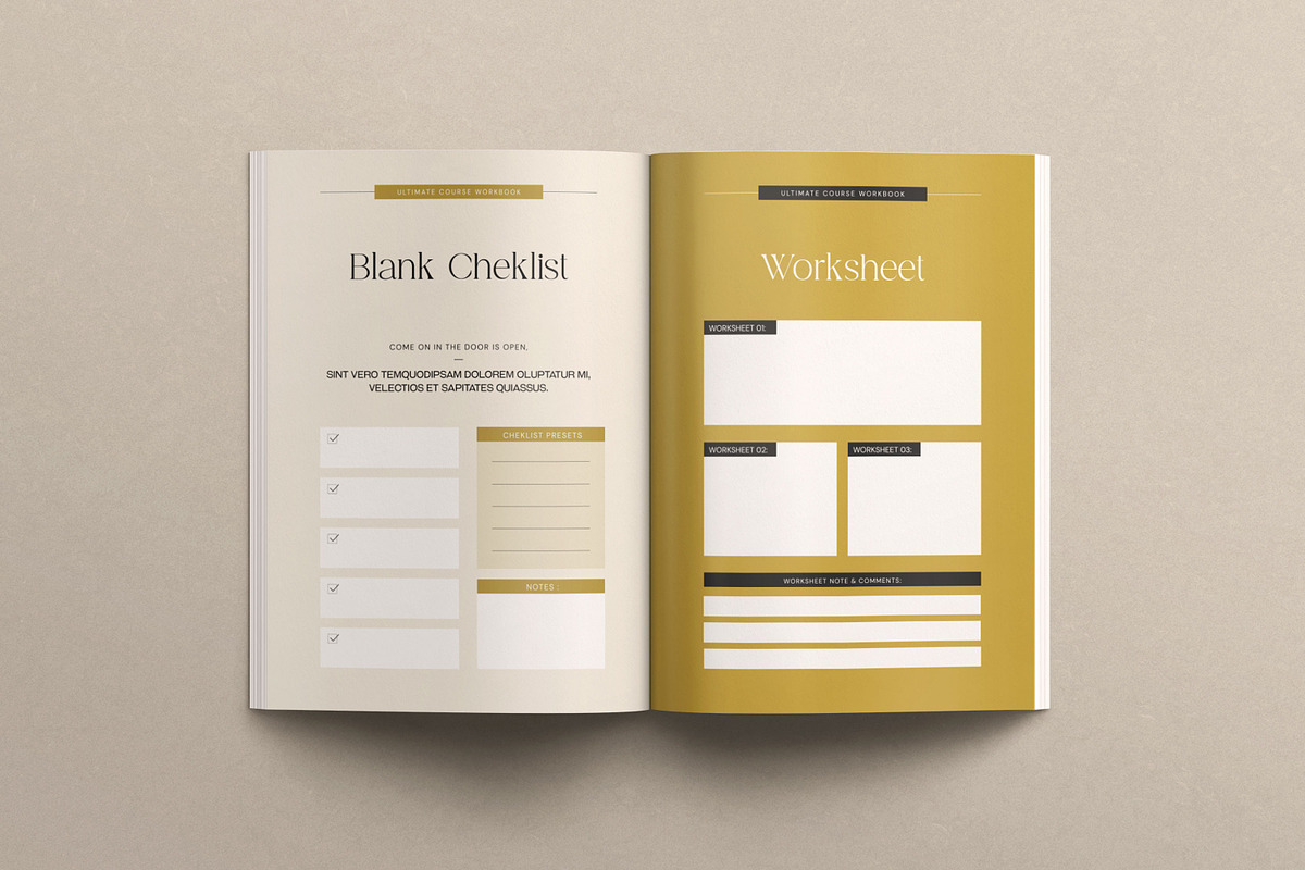 Workbook Template Canva, a Magazine Template by creathrivestudio (Photo 5 of 18)