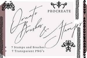 Ornate Procreate Brushes and Stamps