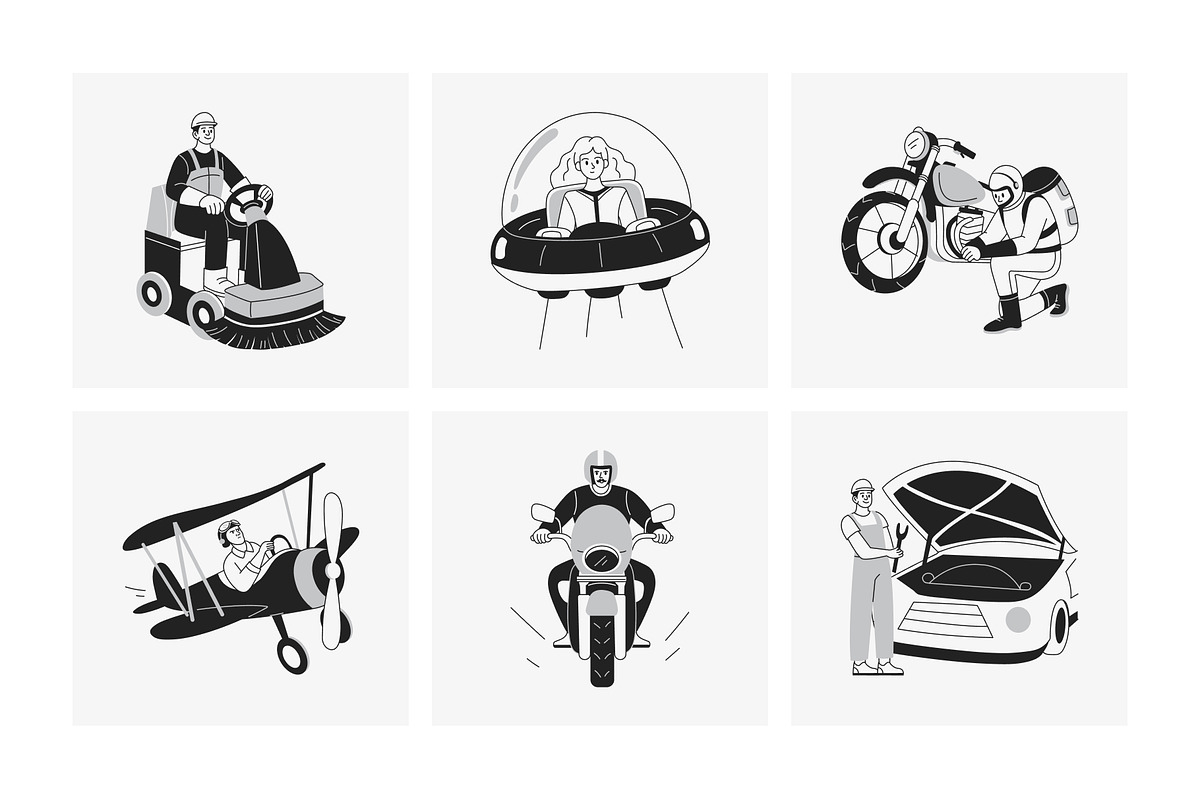 Animated Vehicle Illustration, a Transportation Illustration by Vectors Market (Photo 3 of 5)