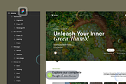 Botanical Garden Landing Page, a Landing Page Template by SLAB! Design (Thumbnail 2 of 4)