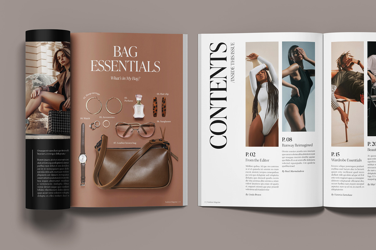 Fashion Magazine Template, a Magazine Template by BrandPacks (Photo 6 of 7)