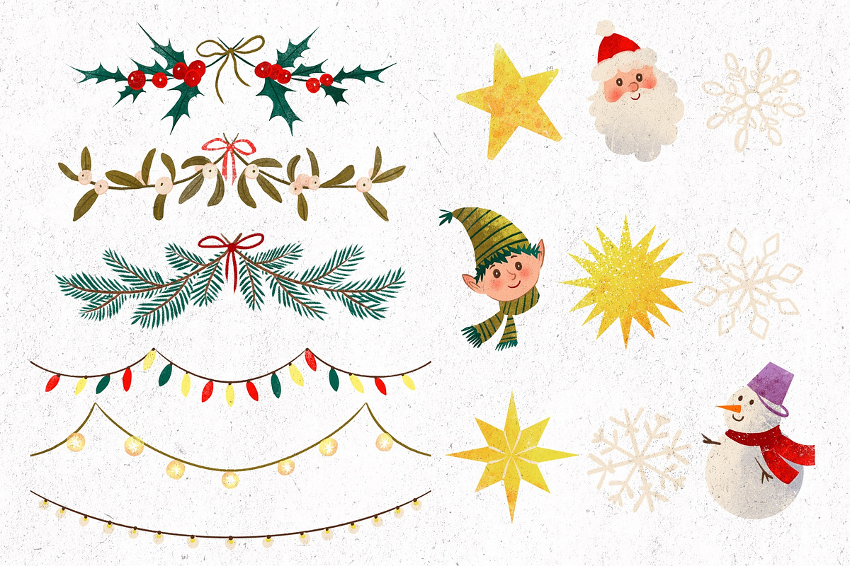 WINTER HOLIDAYS PACK, an Illustration by Maria Summer (Photo 2 of 24)