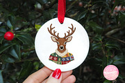 Rustic Reindeer PNG Christmas, an Illustration by CreationArt (Thumbnail 3 of 4)