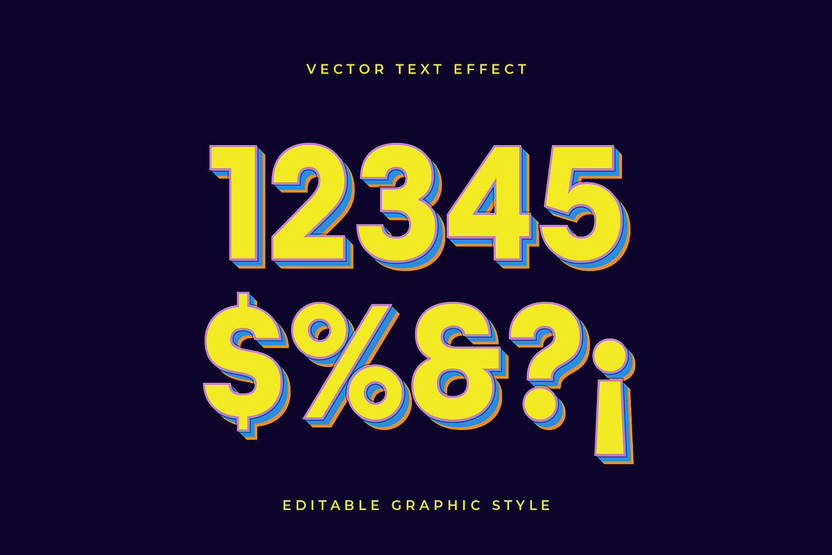 Bold Playful Layered Text Effect preview 2
