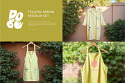 Yellow Apron Mockup Set, a Household Mockup by DOBE Studio (Thumbnail 1 of 10)