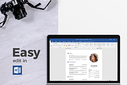 Modern Resume & CV Template, a Resume Template by Hito Graphic (Thumbnail 6 of 8)