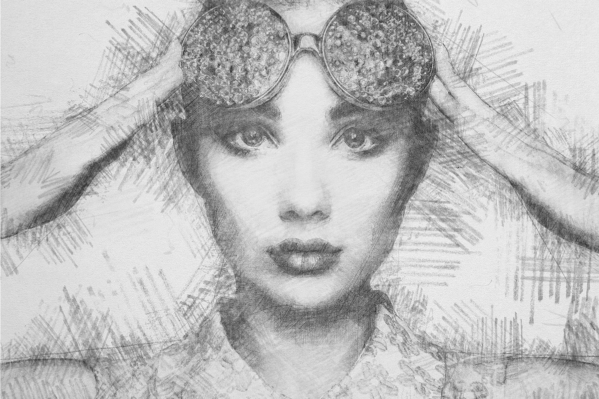 Pencil Sketch Photoshop Action, an Action Add-On by DESIGNAVO (Photo 5 of 8)