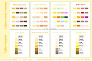 Yellow Color Palette Library, a Print Template by Hell Yeah Designs (Thumbnail 7 of 10)