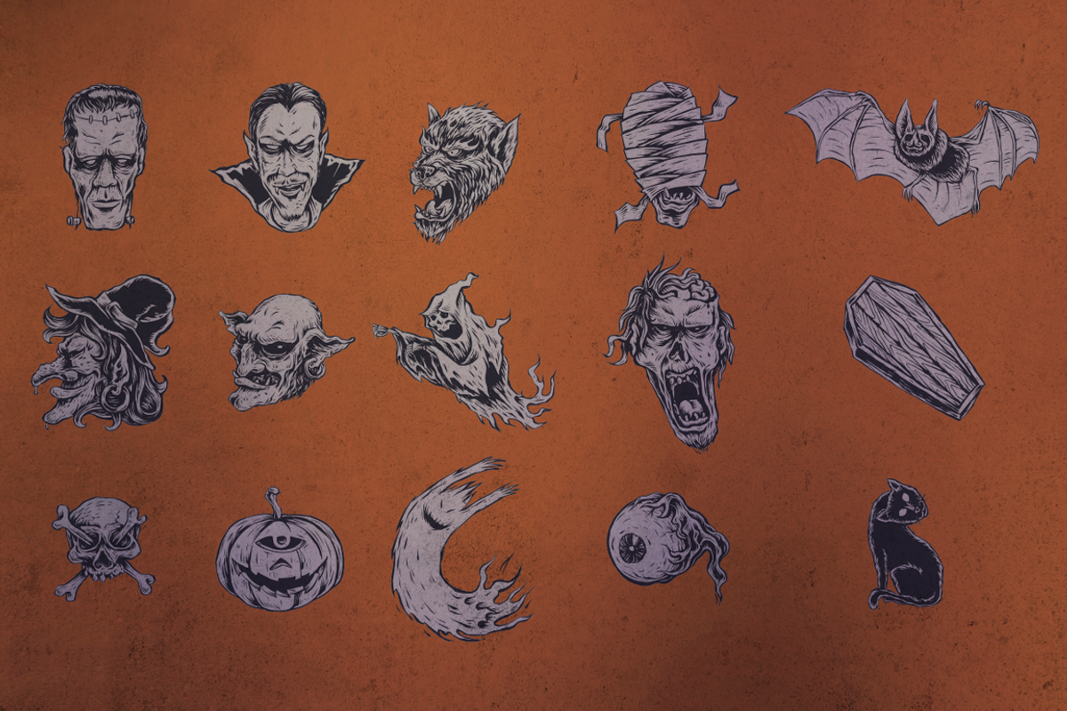 Halloween Vector Pack, an Illustration by lups design (Photo 2 of 3)