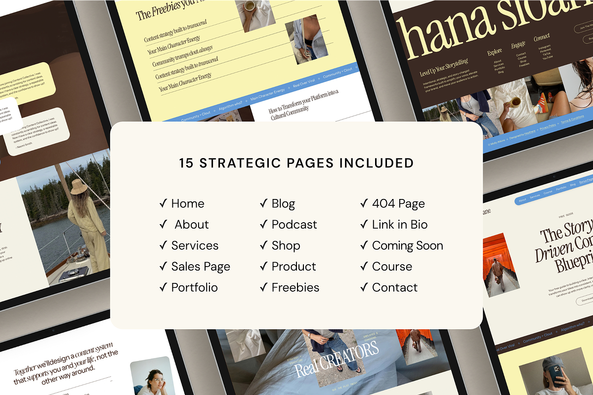 Hana Squarespace 7.1 Template, a Squarespace Template by Studio Heythere (Photo 2 of 8)