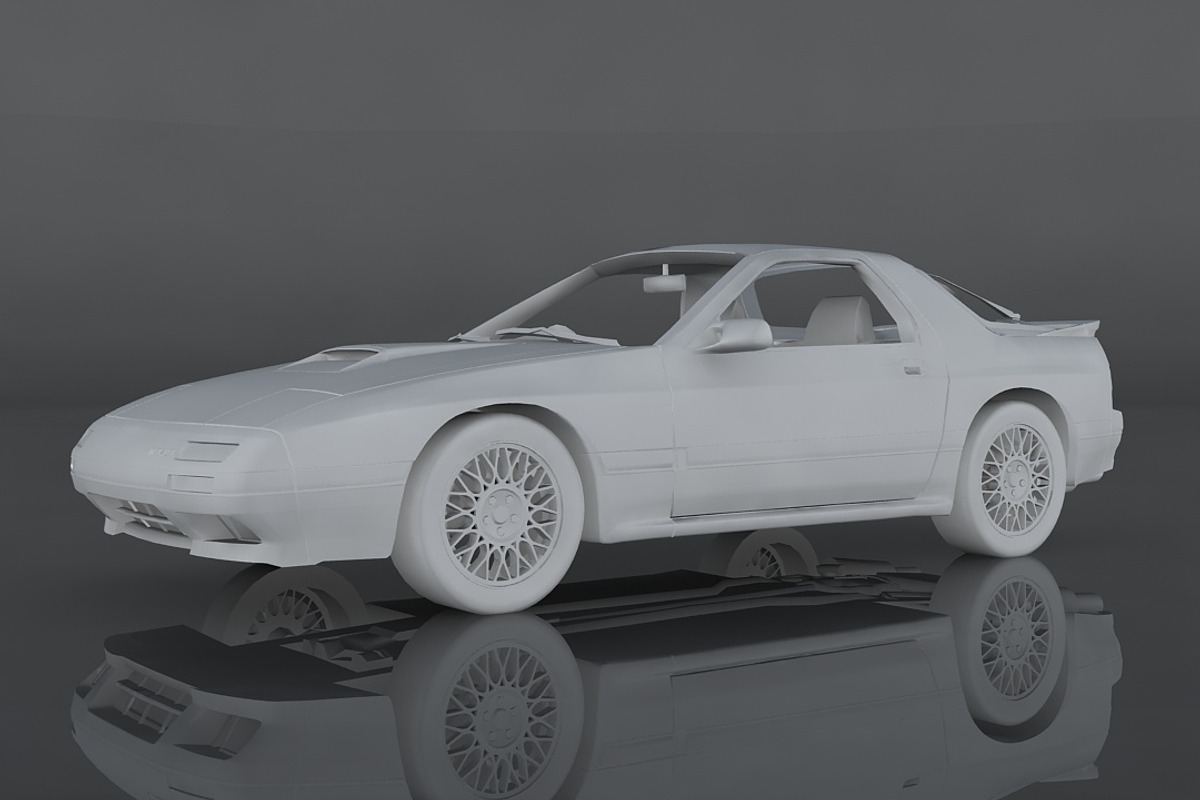 1990 Mazda RX-7, a Cars & Vehicle 3D Model by valtriiu (Photo 12 of 12)