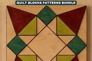 Quilt Block Patterns Modern Mosaic W, a Pattern Graphic by AtacanDigital (Thumbnail 3 of 15)