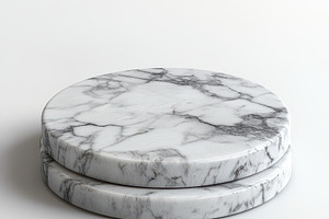 Elegant Marble Display Stand Circula, an Abstract Photo by Pixeness Studio