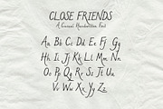 Close Friends Handwritten Font, a Handwritten Font by Mneme (Thumbnail 5 of 8)