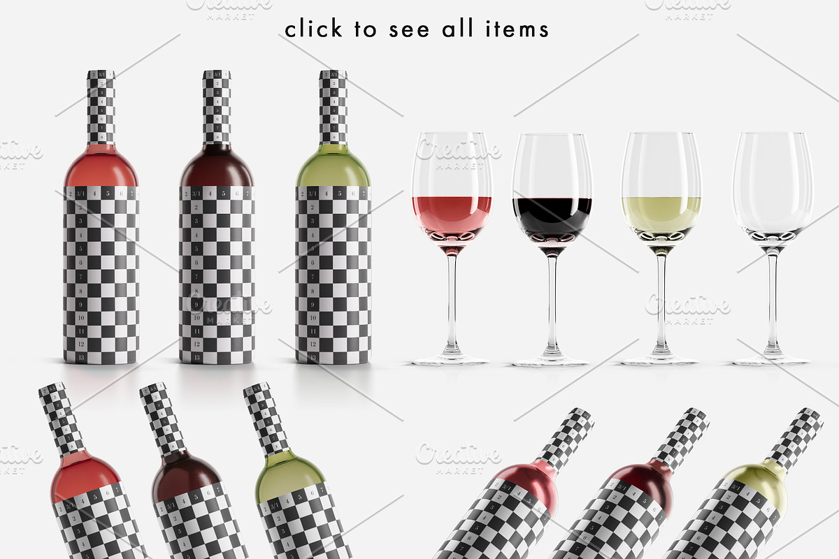 Wine Mockup Bundle, a Packaging Mockup by As Good As Possible (Photo 3 of 14)