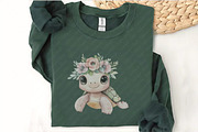 Watercolor Baby Turtle Clipart, an Illustration by Watercolor design (Thumbnail 10 of 12)