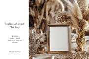 Boho 8x10 table sign number mockup, an Advertising Mockup by Blush Roses Print (Thumbnail 1 of 9)
