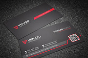Bold Red QR Code Business Card, a Business Card Template by Verazo (Thumbnail 2 of 3)