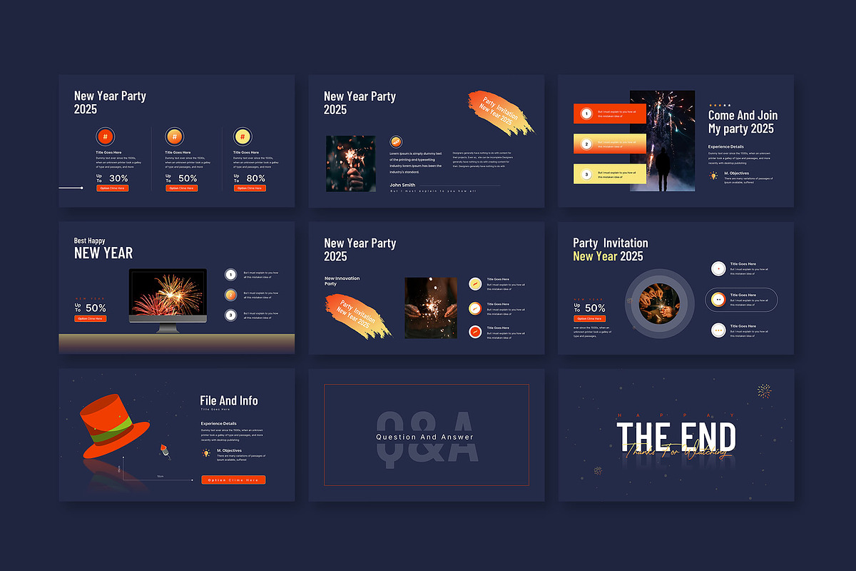 New Year Event Presentation, a Presentation Template by KreateTribe (Photo 3 of 5)