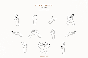 Hands & Logos/ Logo Templates Bundle