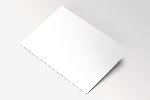 Round Corners Business Card Mockup