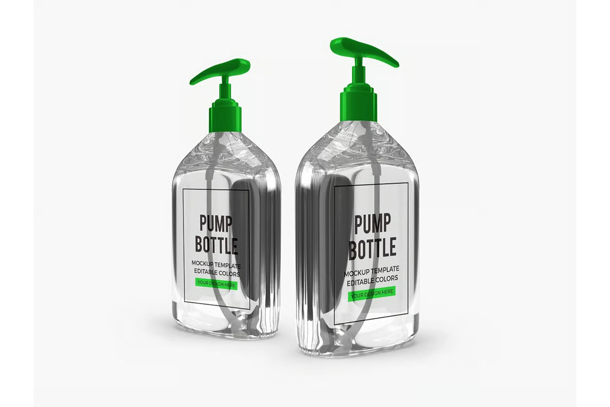 Gel Pump Bottle Packaging Mockup, a Packaging Mockup by DesignRushMarket (Photo 5 of 10)