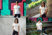 Female T-Shirt Mock-Up v4, a Shirt Mockup by 2dsight (Thumbnail 6 of 7)