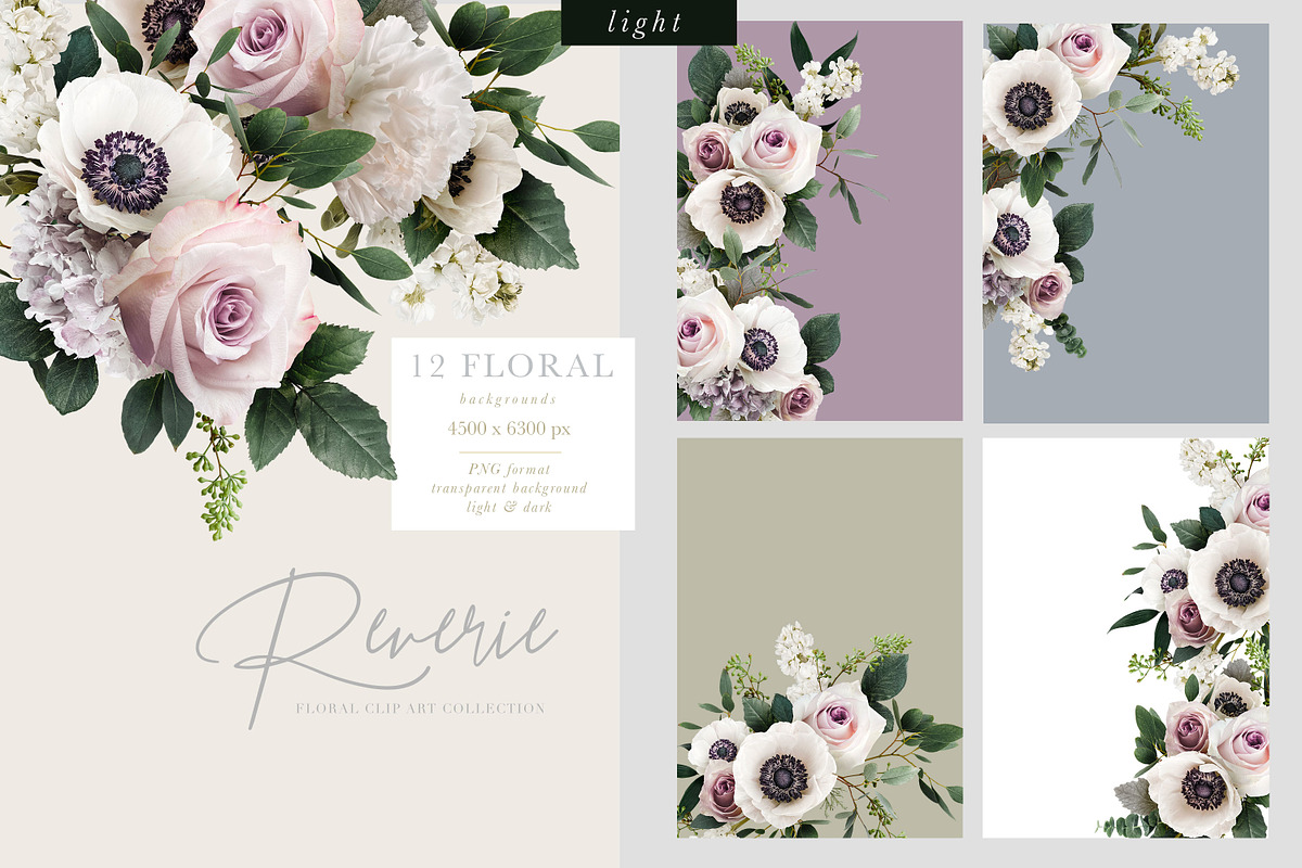Reverie Floral Clip Art Collection, an Object Graphic by Eclectic Anthology (Photo 12 of 21)