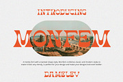 Monfem, a Sans Serif Font by Damelev (Thumbnail 1 of 10)