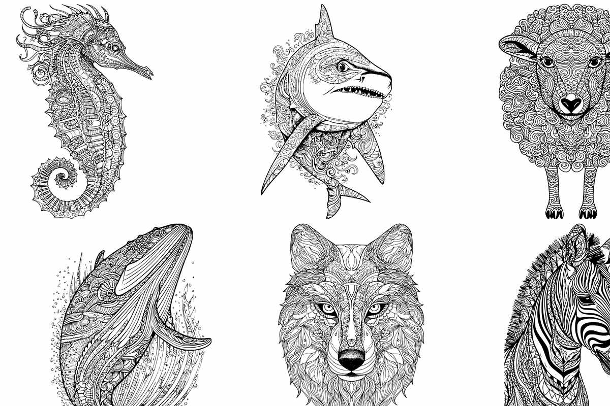 45 Mandala Animal Illustrations, a Graphic by WarmSoftAndCozy (Photo 7 of 9)