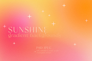 Sunshine Gradient Textures PSD