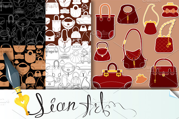 Set Of Woman Bags.