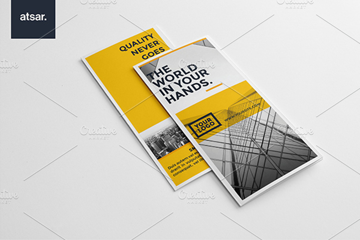 Yellow Architecture Trifold, a Brochure Template by Birka Studio (Photo 1 of 4)