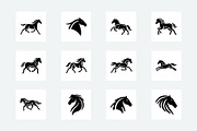 60 Horse Silhouette Logo Bundle, a Branding & Logo Template by Vectorium Studio (Thumbnail 2 of 11)