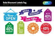 Store Open Discount Offer Tag Vector, an Object Graphic by zahidhossainalif (Thumbnail 1 of 3)