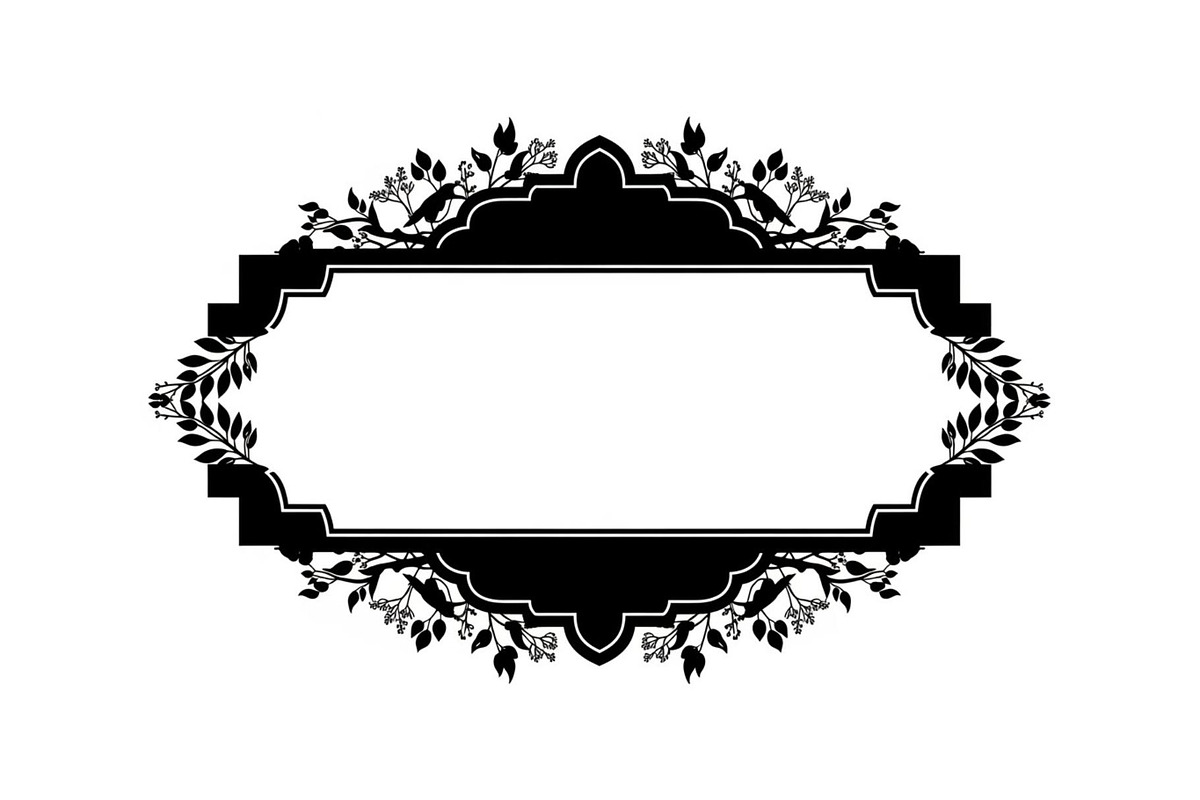 Nature Frame Art Silhouette Clipart, a Graphic by hafijul (Photo 3 of 13)