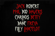 Maszell Horror Display Font, a Handwritten Font by Maulana Creative (Thumbnail 2 of 7)