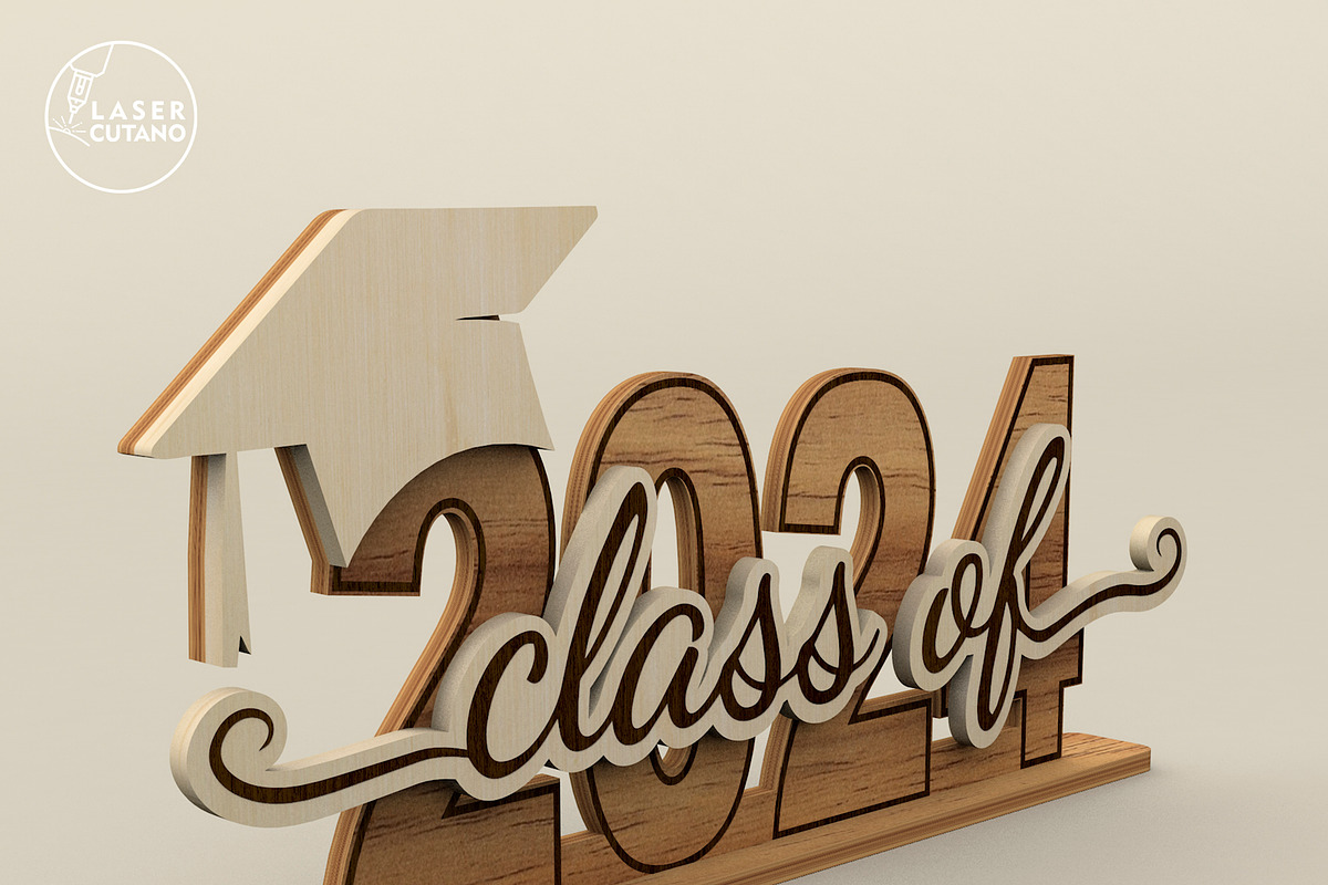 Class of 2024 Graduation Template, a Templates & Theme by LaserCutano (Photo 5 of 7)