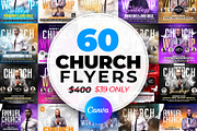60 Church Flyers Bundle, 4x4 Canva, a Flyer Template by FLYERHIVE (Thumbnail 1 of 5)