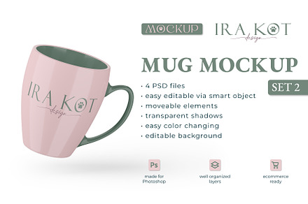 MUG PSD MOCKUP SET 2