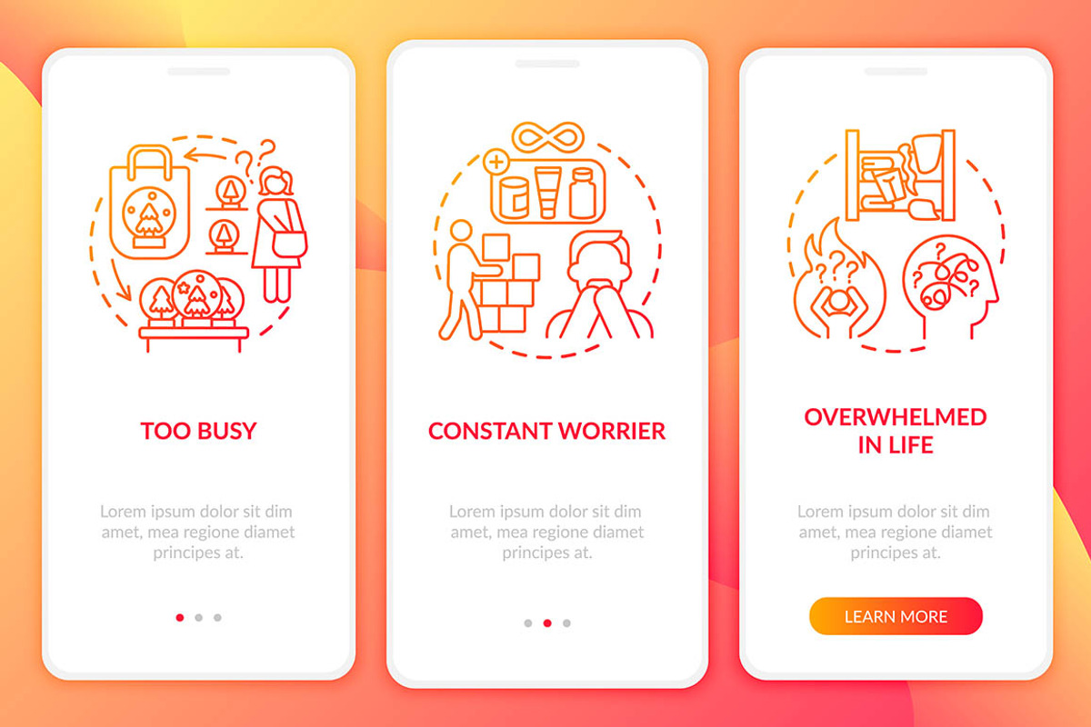 Clutter personality types app pages, a Templates & Theme by bsd studio ...
