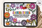 Retro Procreate Bundle Stamps Brush, a Brush Add-On by Brush Lab (Thumbnail 6 of 9)