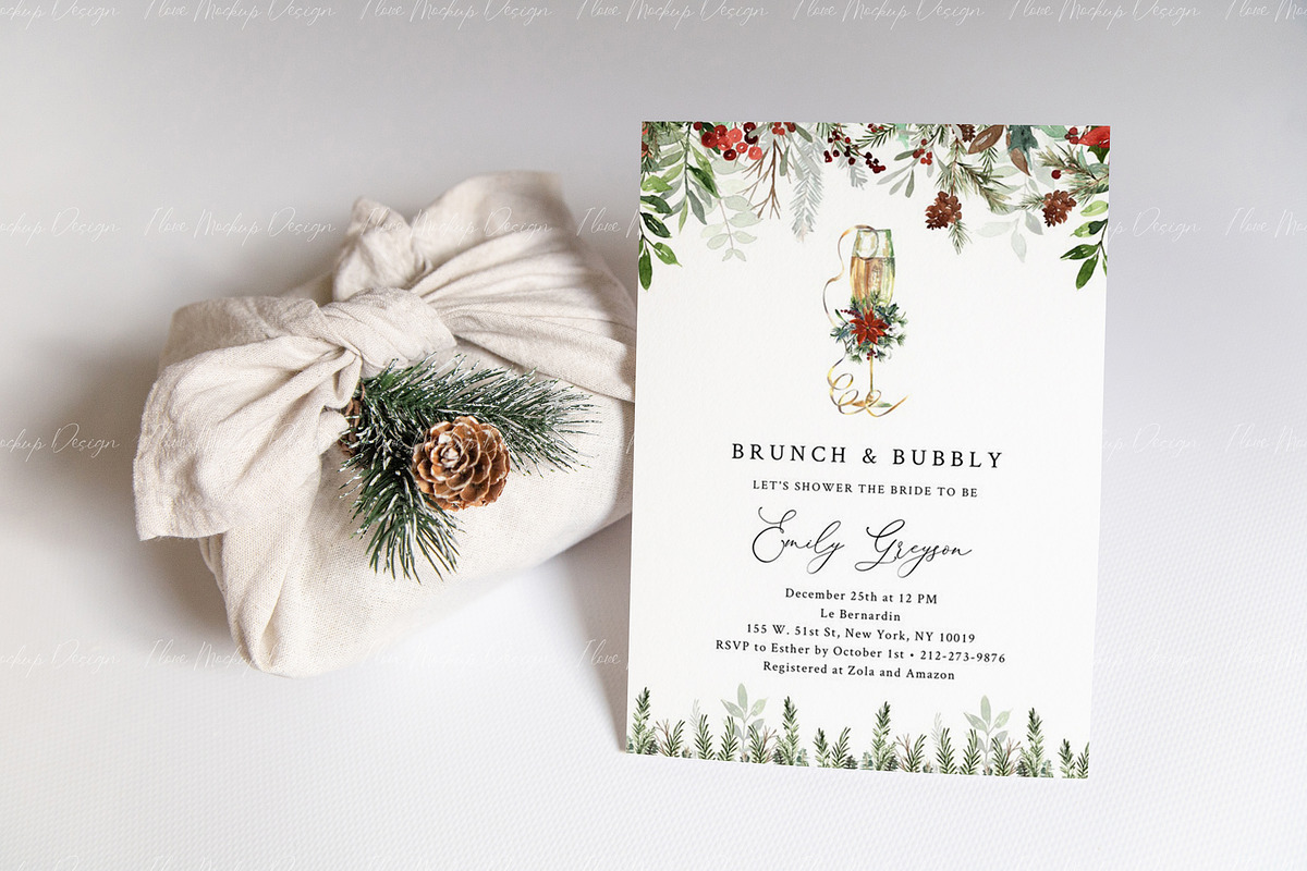 Сhristmas 5x7 Сard Mockup, a Product Mockup by ILoveMockupDesign (Photo 3 of 11)