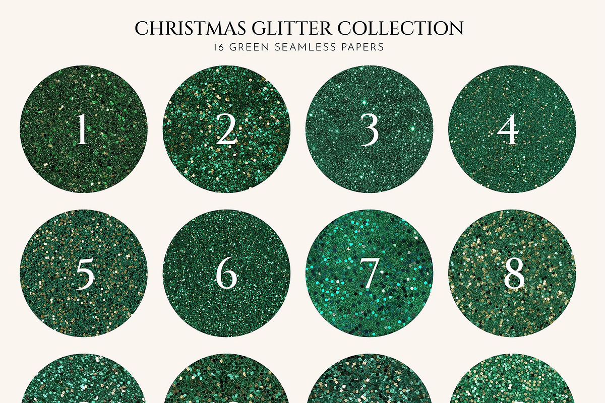 Christmas Glitter Seamless Textures, a Texture Graphic by Julia Dreams (Photo 4 of 7)
